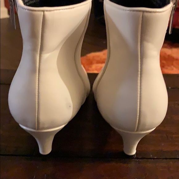 White Ankle Boots - Picture 6 of 7